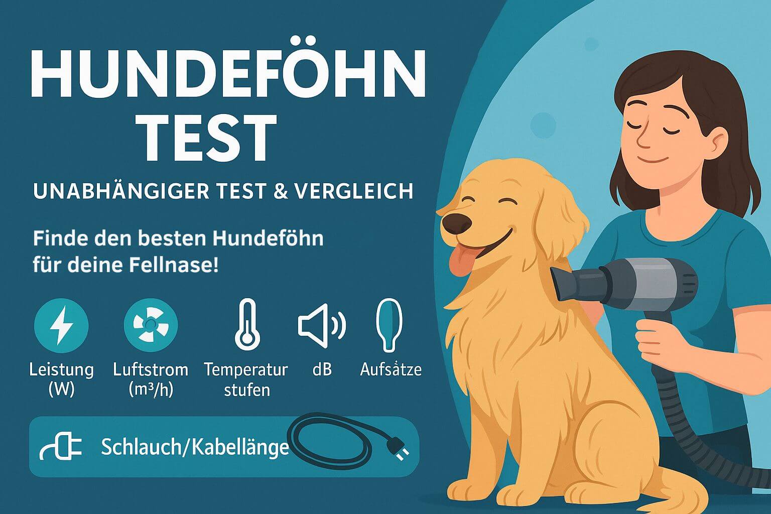 Finde den besten Hundeföhn für deine Fellnase!