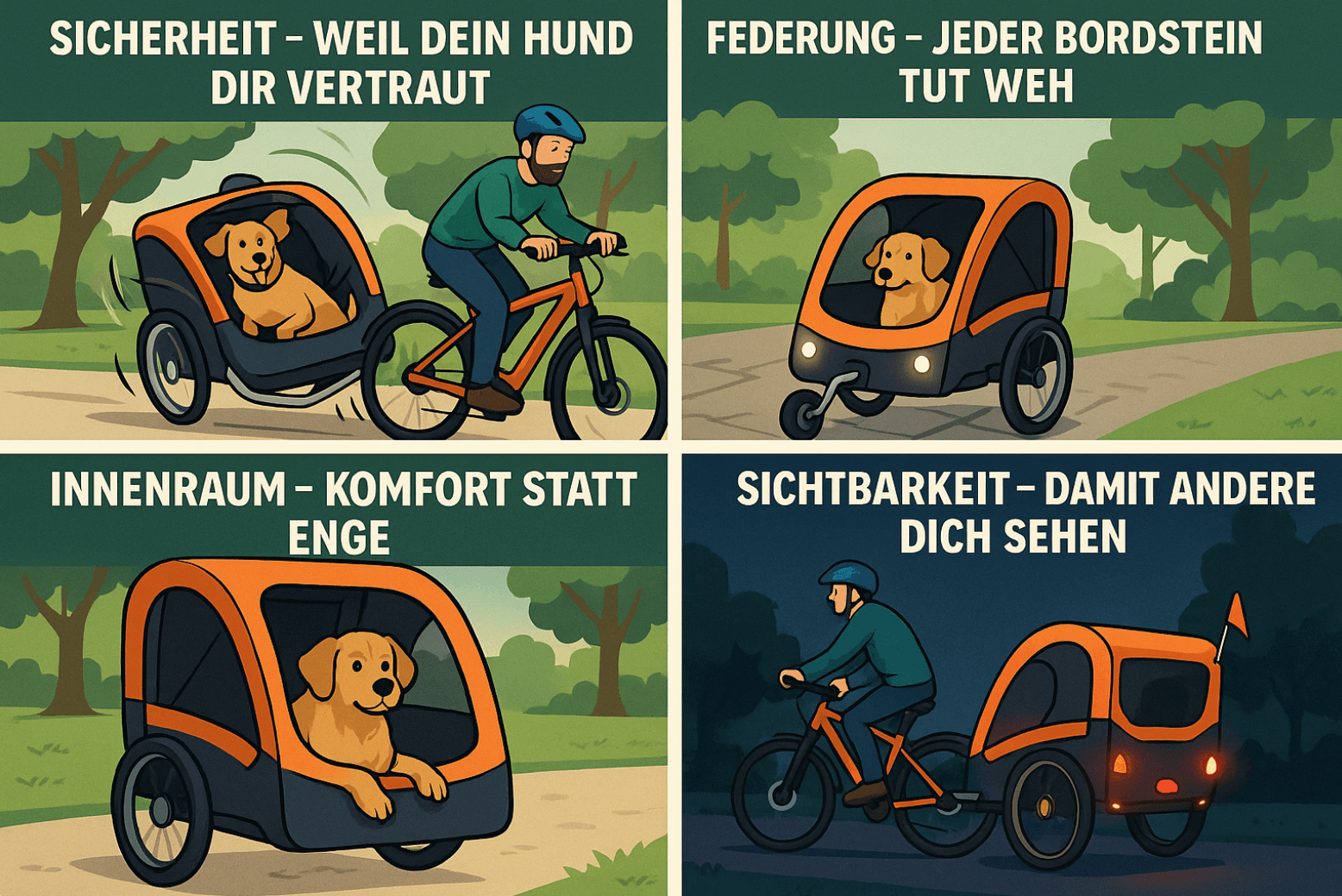 Hundefahrradanhänger für E-Bikes Test