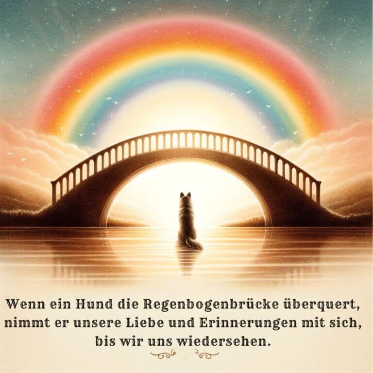 Regenbogenbrücke Gedicht, Beileidsbekundungen, Sprüche